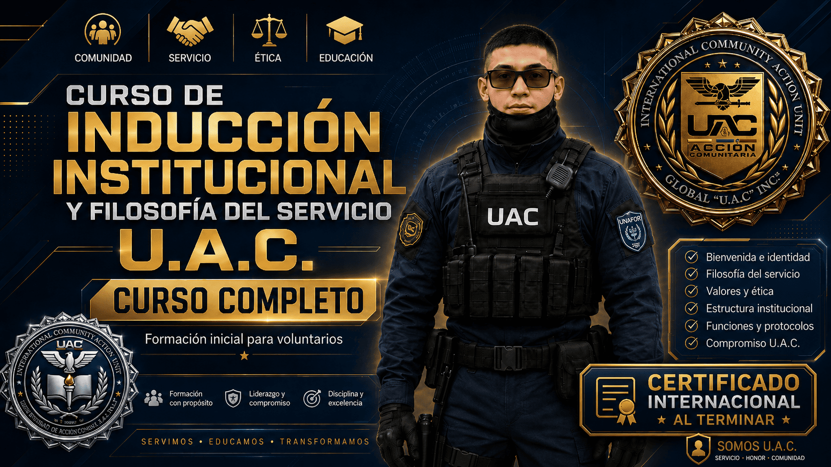 INDUCCIÓN INSTITUCIONAL Y FILOSOFÍA DEL SERVICIO U.A.C.